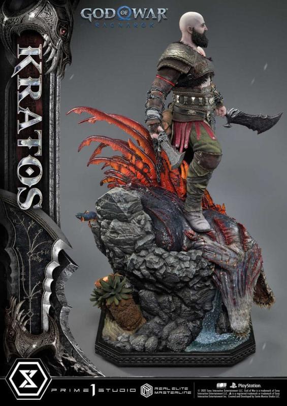 God of War: Ragnarok Real Elite Masterline Series Statue 1/3 Kratos Ultimate Version 95 cm 12