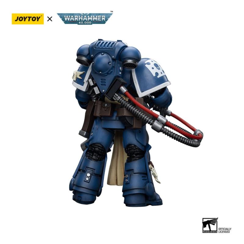 Warhammer 40k Action Figure 1/18 Ultramarines Sternguard Veteran with Heavy Bolter 12 cm