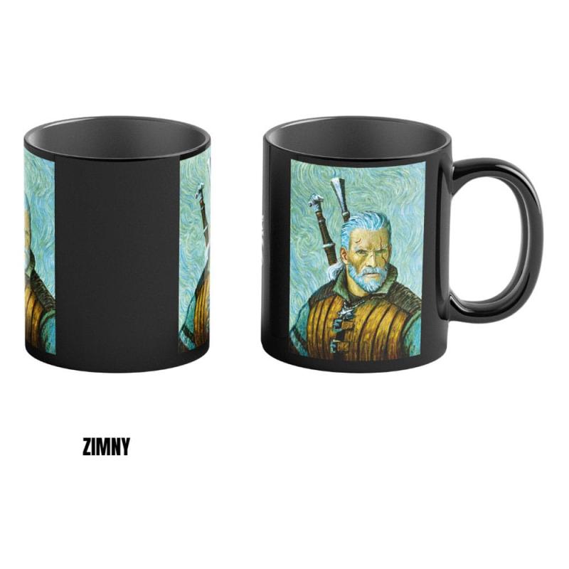 The Witcher III: Wild Hunt Game Art Chronicles Heat Change Mug Geralt inspired by Vincent van Gogh 4 1