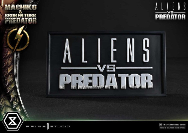 Aliens vs. Predator (Comic) Ultimate Premium Masterline Statue 1/4 Machiko & Broken Tusk Predator De 13