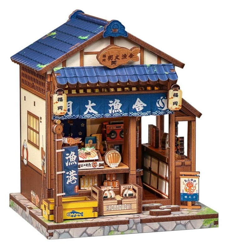 Miniature House Model Kit Fukuoka Mentaiko Kitchen 11 x 9 cm 5