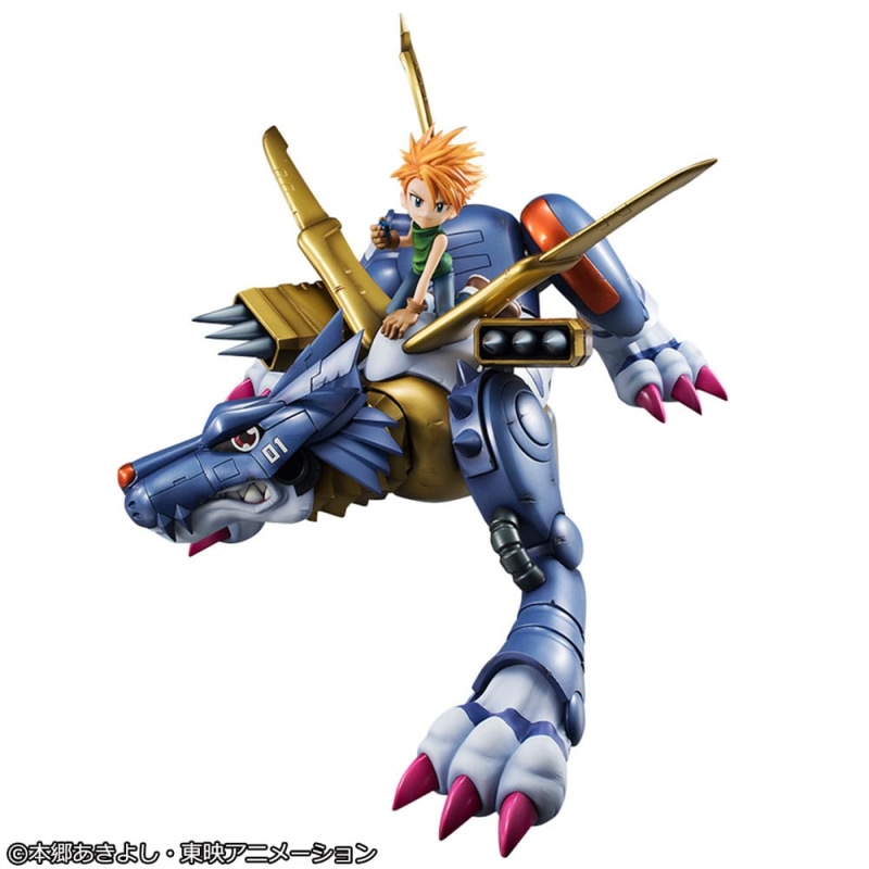 Digimon Adventure Precious G.E.M. Series PVC Statue Metal Garurumon & Ishida Yamato 30 cm 12