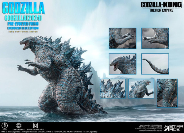 Godzilla vs. Kong: The New Empire Soft Vinyl Statue Godzilla (2024) Evolved Blue Edition 28 cm 11