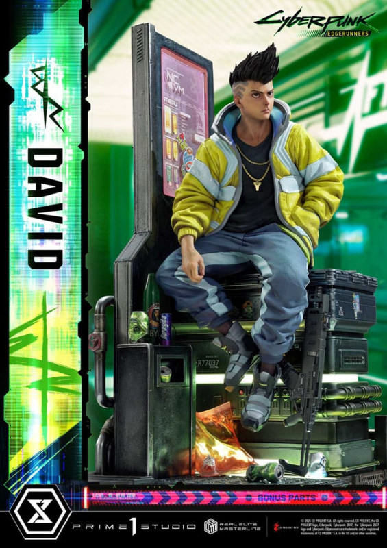 Cyberpunk: Edgerunners Real Elite Masterline Series Statue 1/4 David Deluxe Bonus Version 58 cm 7