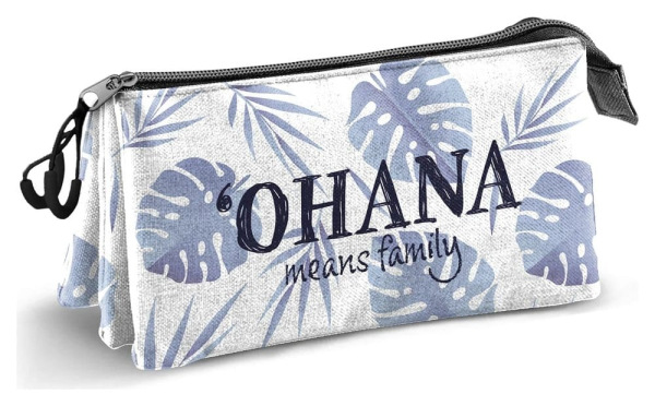 Lilo & Stitch Triple Pencil case Couple Lilac 2