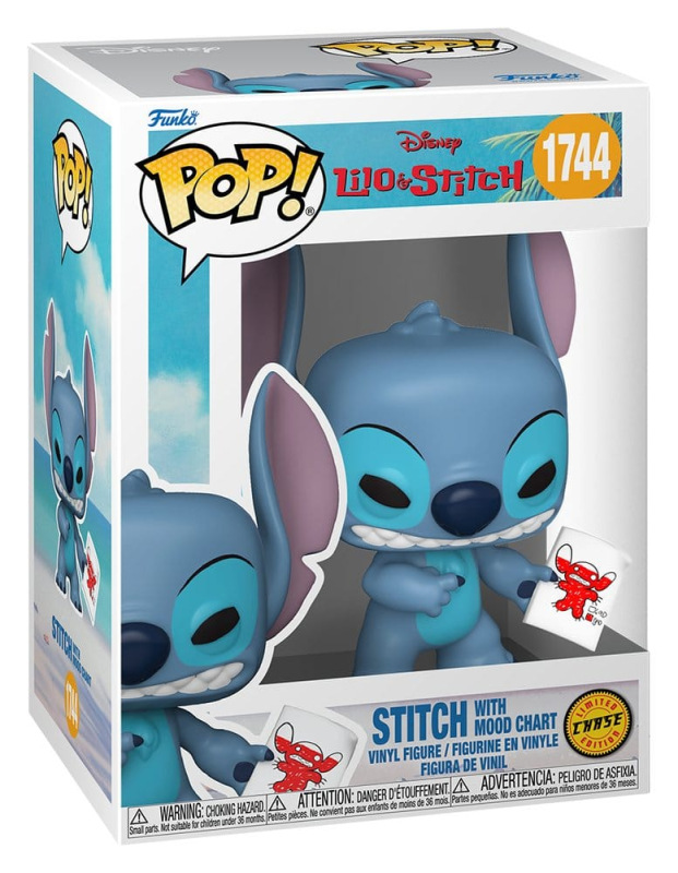 Lilo & Stitch POP! Vinyl Figure Stitch with Mood Chart w/Chase 9 cm Assortment (6) 3