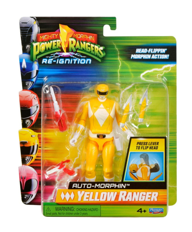 Mighty Morphin Power Rangers Action Figure Auto-Morphin Yellow Ranger 12 cm 1