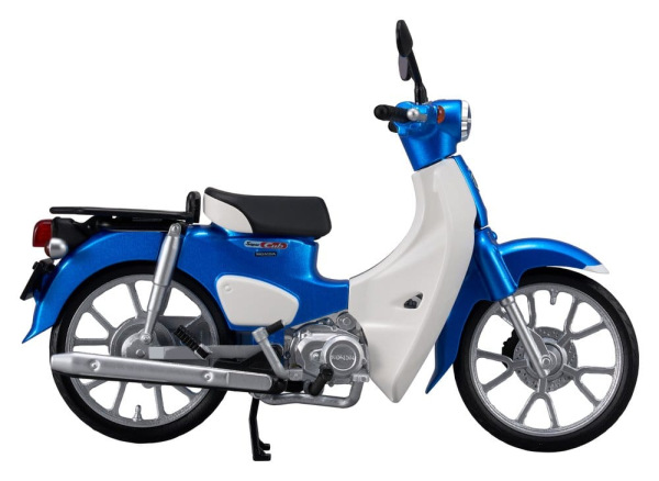 Honda Kaitanics Plastic Model Kit Super Cub 110 Glint Wave Blue Metalic 7
