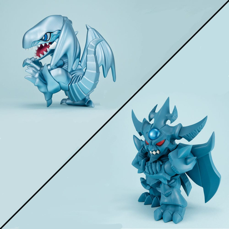 Yu-Gi-Oh! Duel Monsters Megatoon PVC Statue Blue Eyes White Dragon & Obelisk the Tormentor (with gif 4