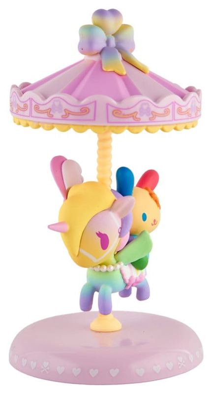 tokidoki x HKF Window Box Figure U*SA*HA*NA & Can Can Sweet Pink Carousel Special Edition 8 cm 2
