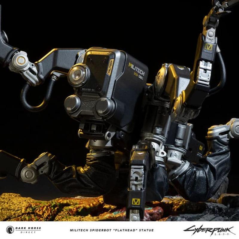 Cyberpunk 2077 Statue Militech Spiderbot "Flathead" 25 cm