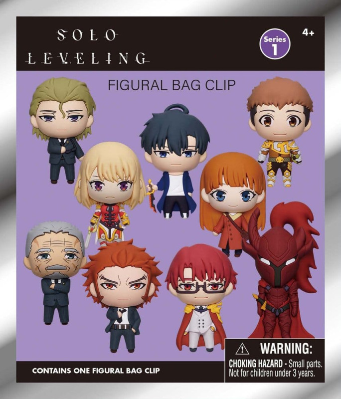 Solo Leveling 3D PVC Bag Clips Series 1 Blind Bag Display (24) 1