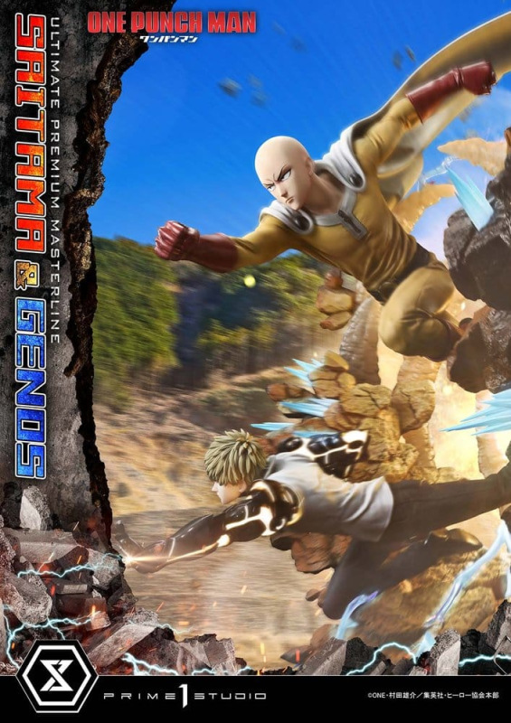 One-Punch Man Premium Masterline Series Statue 1/4 Saitama & Genos 73 cm 3