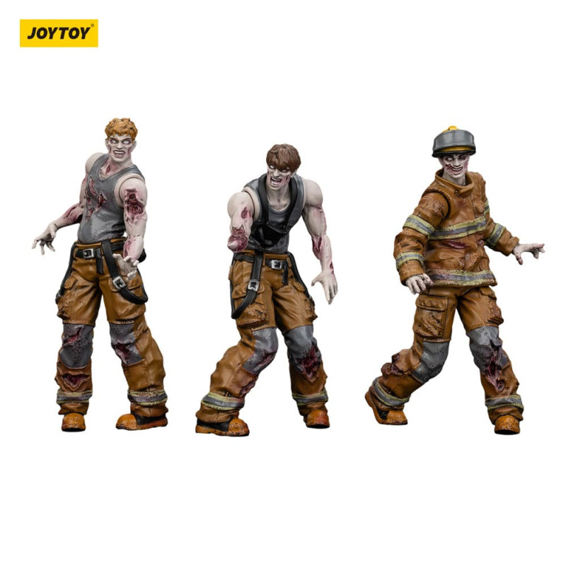 Zombie Dark Source Action Figures 3-Pack Firefighters 8 cm 7