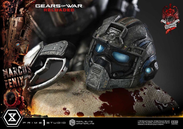 Gears of War: Reloaded Real Elite Masterline Series Statue 1/3 Marcus Fenix Ultimate Bonus Version 9 7