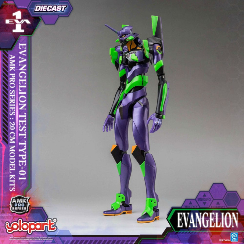 Neon Genesis Evangelion AMK Pro Series Plastic Model Kit Eva-01 Test Type 20 cm 3