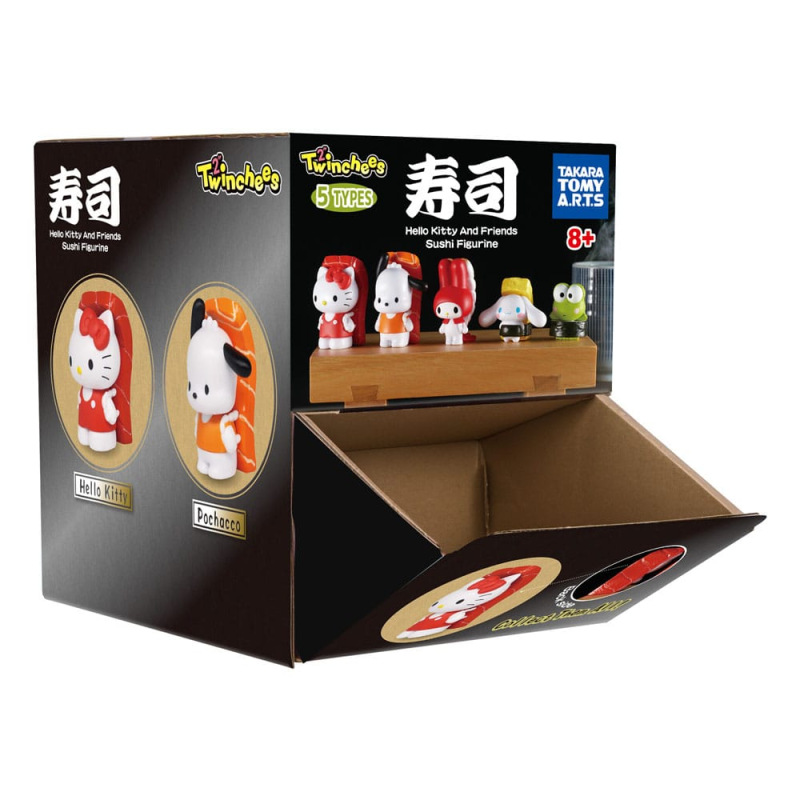 Sanrio Twinchees Mini Figures Hello Kitty & Friends Sushi Kawai 5 cm Display (24) 7