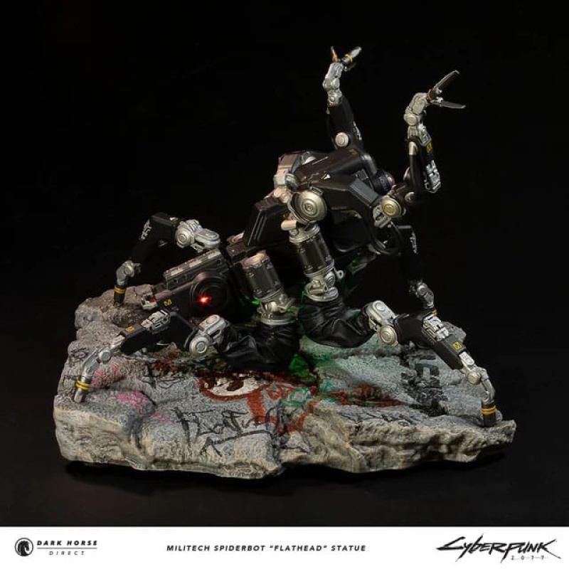 Cyberpunk 2077 Statue Militech Spiderbot "Flathead" 25 cm