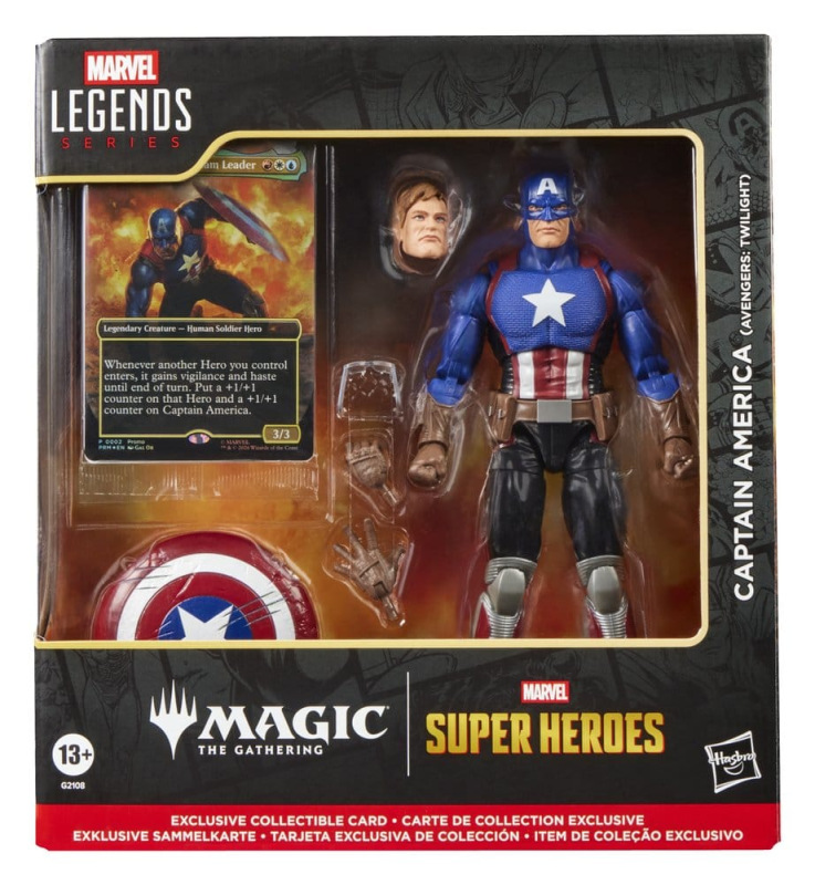 Magic The Gathering: Marvel Super Heroes Marvel Legends Action Figure Captain America (Avengers: Twi 4