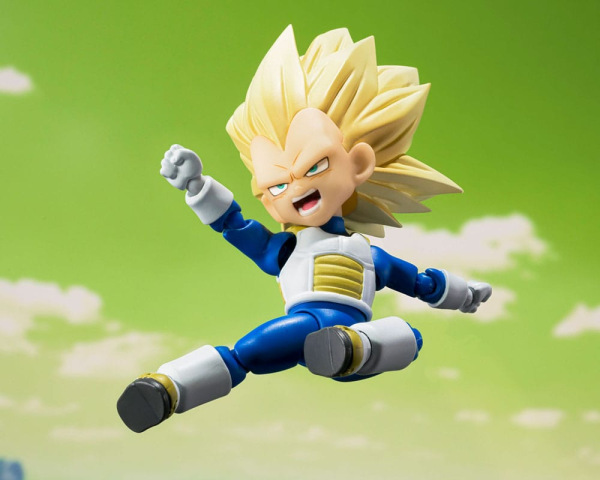 Dragon Ball S.H.Figuarts Action Figure Super Saiyan Level 3 Vegeta (mini) Daima 8 cm 5