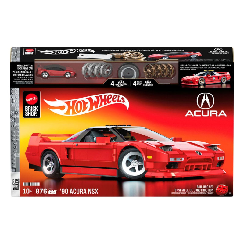 Mattel Brick Shop Hot Wheels Elite Series Building Set 1/16 '90 Acura NSX 6