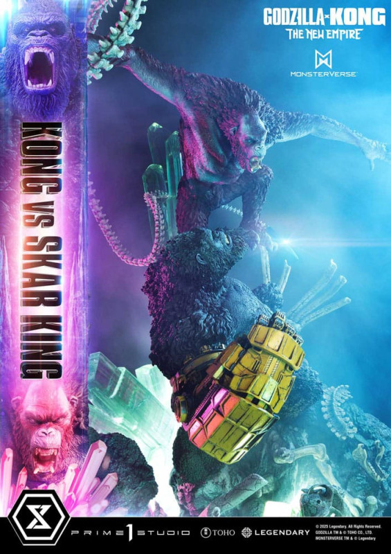 Godzilla x Kong: The New Empire Ultimate Diorama Masterline Series Statue Kong vs Skar King 104 cm 13