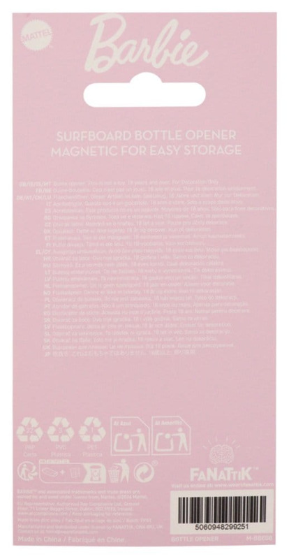 Barbie Bottle Opener Surfboard Magnetic 2