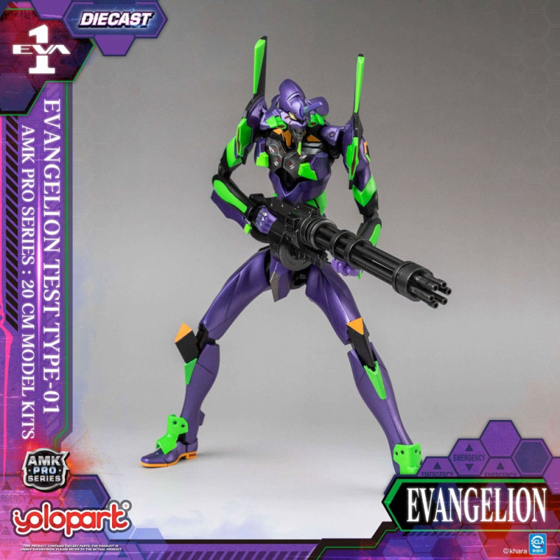 Neon Genesis Evangelion AMK Pro Series Plastic Model Kit Eva-01 Test Type 20 cm 13