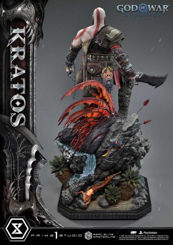 God of War: Ragnarok Real Elite Masterline Series Statue 1/3 Kratos Ultimate Version 95 cm 13