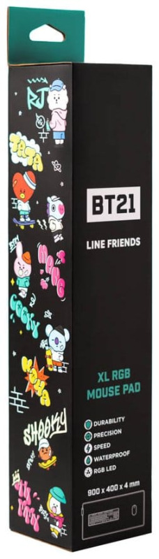 BT21 LED XXL Mouse Mat 90 x 40 cm 2
