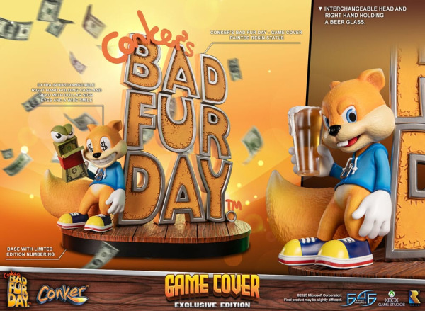 Conker´s Bad Fur Day Statue Game Cover Exclusive Edition 45 cm 1