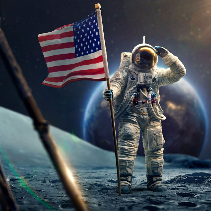 NASA Art Scale Statue 1/10 Apollo 11 Astronaut 23 cm 6