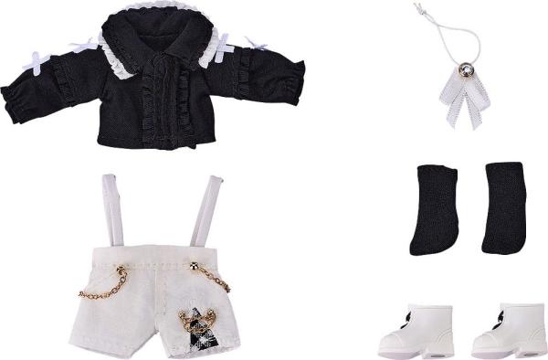 Nendoroid Accessories for Nendoroid Doll Figures Outfit Set: Suspender Shorts Set (Black & White)