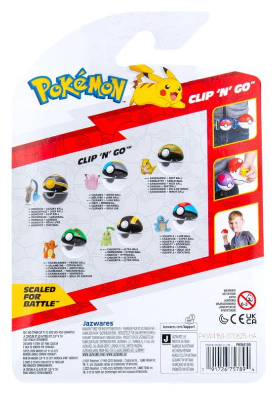 Pokémon Clip 'n' Go Action Figure Wave 22 Honedge & Luxury Ball 3