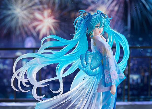 Character Vocal Series 01: Hatsune Miku PVC Figure 1/7 Music & Fire Works Ver. 23 cm 4