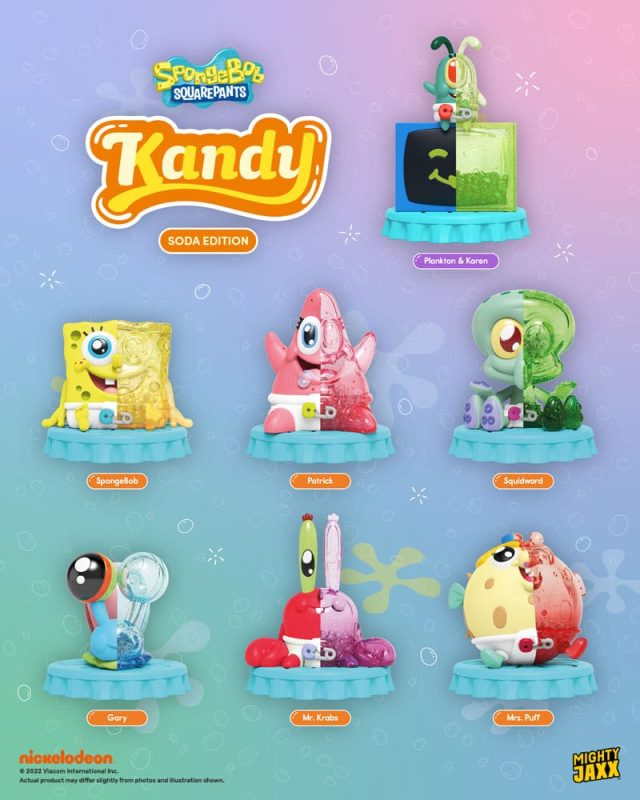 Spongebob Squarepants Blind Box Kandy x Jason Freeny Collection Spongebob (Soda Edition) Display (6) 8