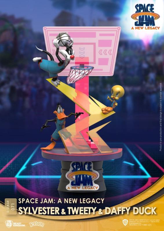 Space Jam: A New Legacy D-Stage PVC Diorama Sylvester & Tweety & Daffy Duck New Version 15 c