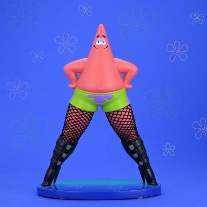 SpongeBob SquarePants Goofy Goober Rock Art Figure Patrick Star in Fishnets 15 cm 1