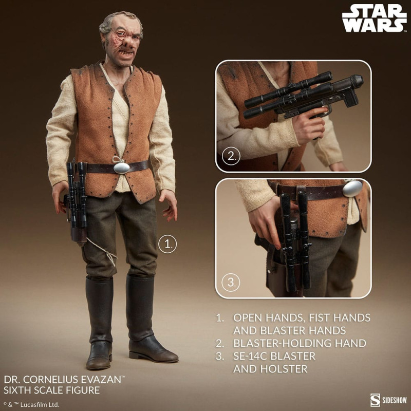 Star Wars Episode IV Scum & Villainy Action Figure 1/6 Doctor Cornelius Evazan 30 cm 5