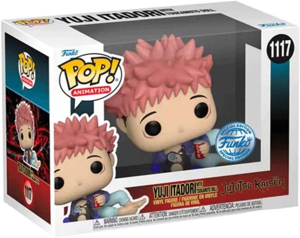 Jujutsu Kaisen POP! Animation Vinyl Figure Itadori w/ Tsukamoto Doll 9 cm 1