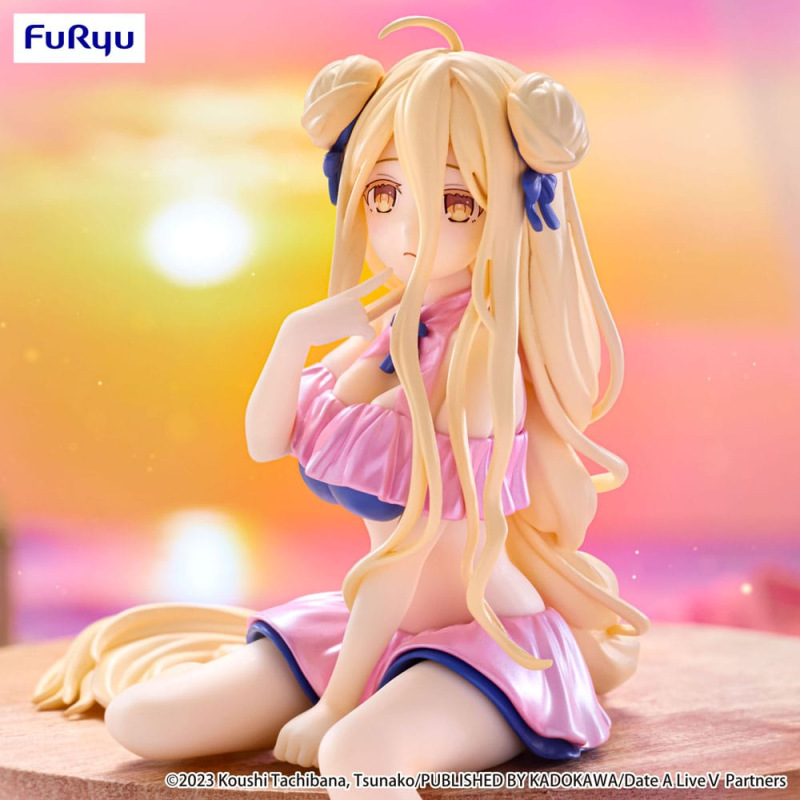 Date A Live V Noodle Stopper PVC Statue Mukuro Hoshimiya Swimsuit Pastel Pink Color Ver. 13 cm 1