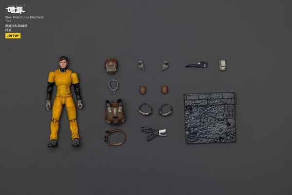 Steel Ride Corps Dark Source Action Figur Mechanic Tork 7 cm 9