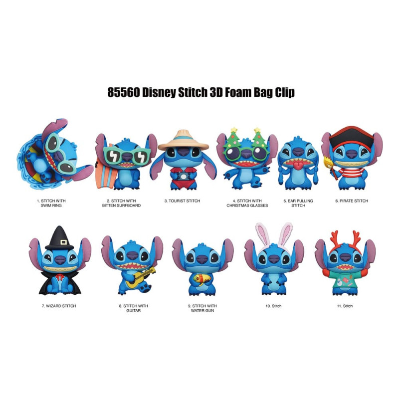 Lilo & Stitch 3D Foam Bag Clips Costumes Series 3 Display (24) 2