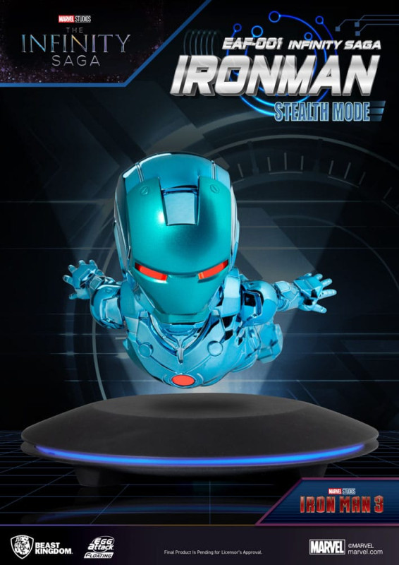 Marvel Egg Attack Floating Figure The Infinity Saga Ironman Stealth Mode 16 cm 1