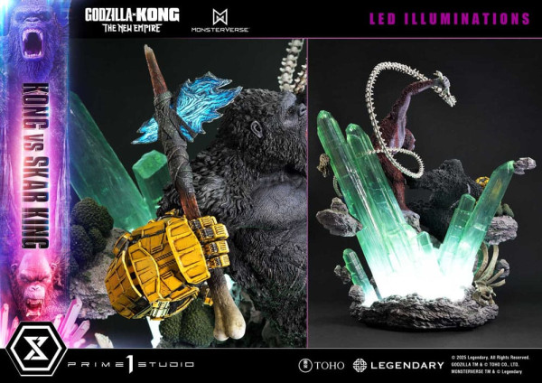 Godzilla x Kong: The New Empire Ultimate Diorama Masterline Series Statue Kong vs Skar King 104 cm 5