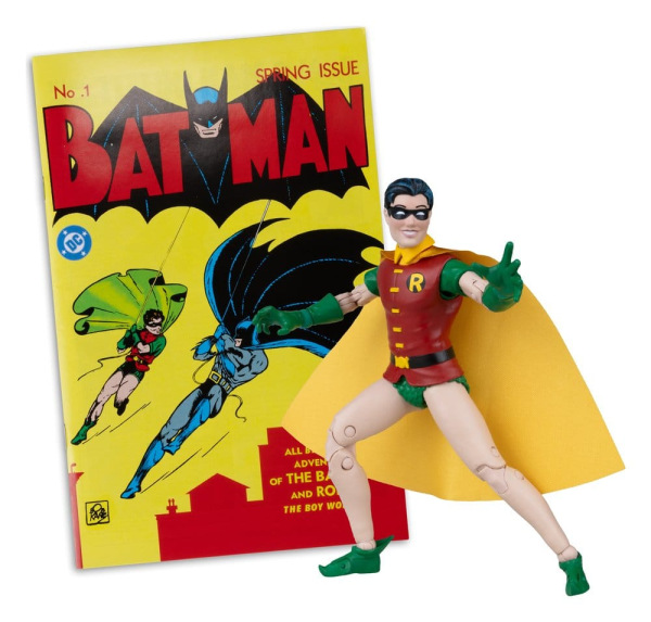 DC Direct Page Punchers Action Figure Robin Dick Grayson (Batman #1) (Red Platinum Edition) 14 cm 1