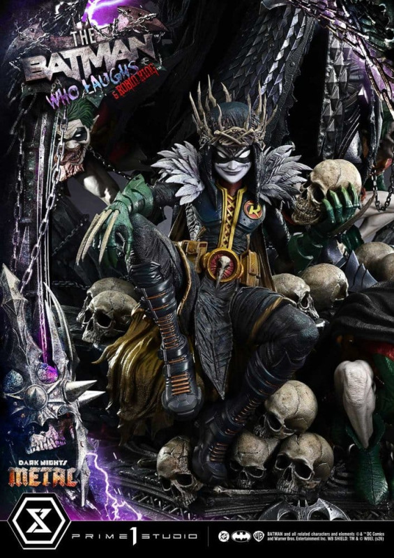 DC Comics Museum Masterline Statue 1/3 Dark Nights: Death Metal The Batman Who Laughs & Robin King 8 12