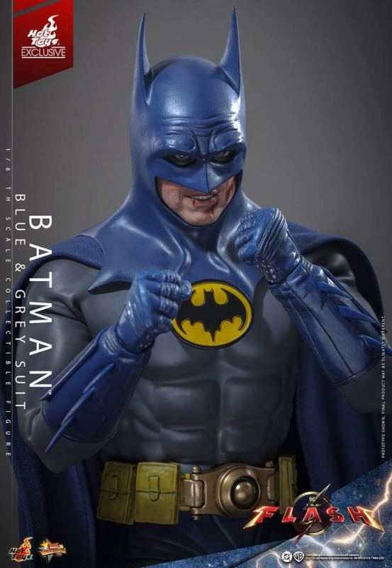 The Flash Movie Masterpiece Action Figure 1/6 Batman (Blue & Grey Suit) Limited Edition Hot Toys Exc 3