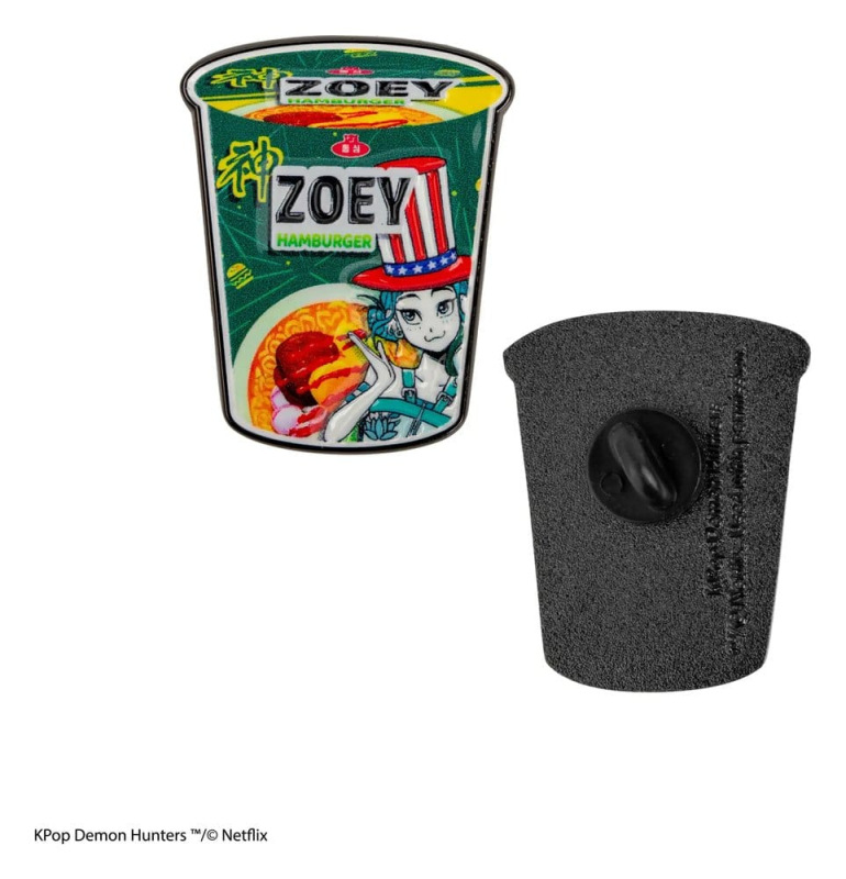 KPop Demon Hunters Pin Zoey Hamburger Noodles 1