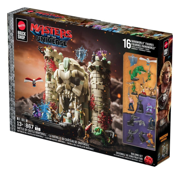 Masters of the Universe Mattel Brick Shop Construction Set Castle Grayskull 1